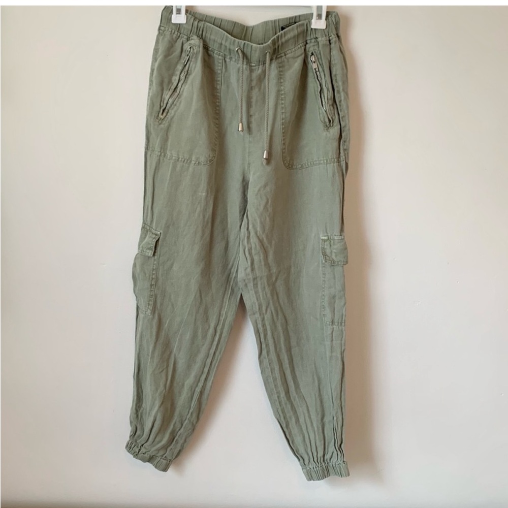 Blank Linen Cargo Pants